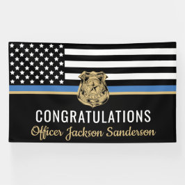 Lona Bandera de la Línea Azul de la policía: Retiro