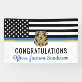 Lona Bandera de la Línea Azul de la policía: Retiro