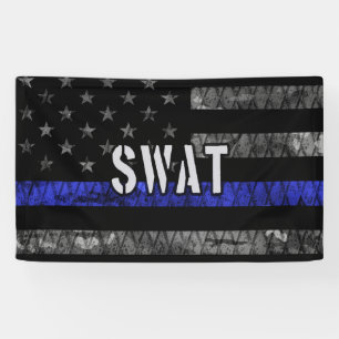 Lona Bandera de la policía de SWAT con problemas