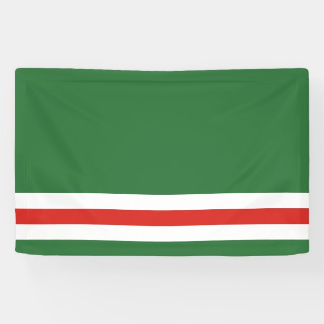 Lona Bandera de la República Chechena de Ichkeria (Horizontal)