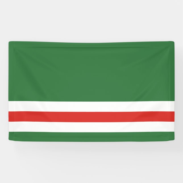 Lona Bandera de la República Chechena de Ichkeria (Horizontal)