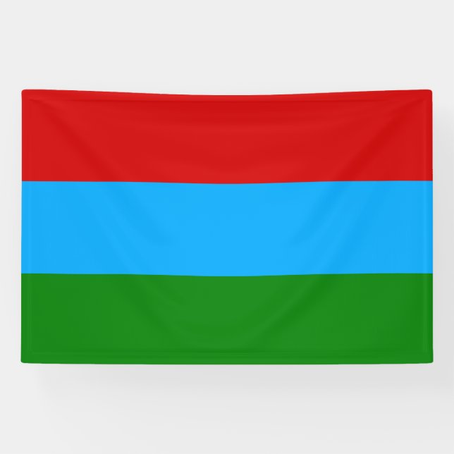 Lona Bandera de la República de Karelia (Horizontal)