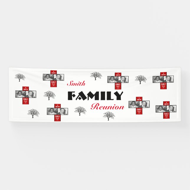 LONA BANDERA DE LA REUNIÓN DE FAMILIA DE SMITH (Horizontal)