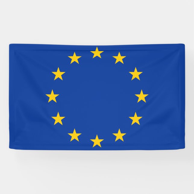 Lona Bandera de la UE (Horizontal)