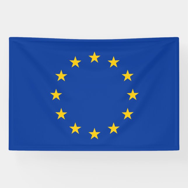 Lona Bandera de la Unión Europea (Horizontal)