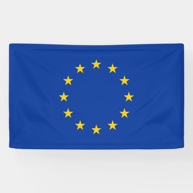 Lona Bandera de la Unión Europea (Horizontal)