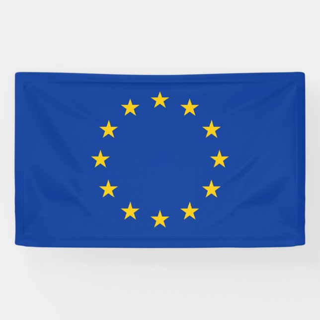 Lona Bandera de la Unión Europea (UE) (Europa) (Horizontal)