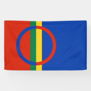 Lona Bandera de Laponia (Navidades) (Sami) (Laplander)