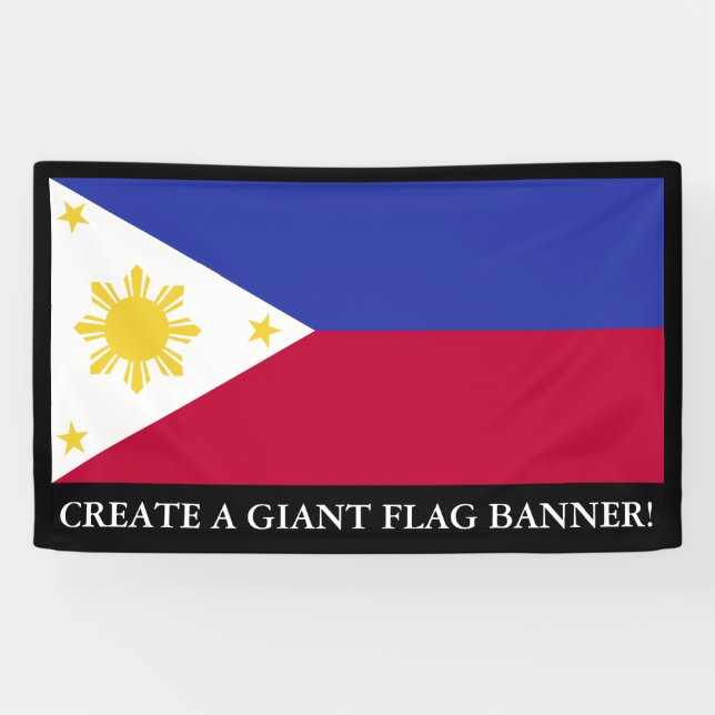 Lona Bandera de las Filipinas (Horizontal)