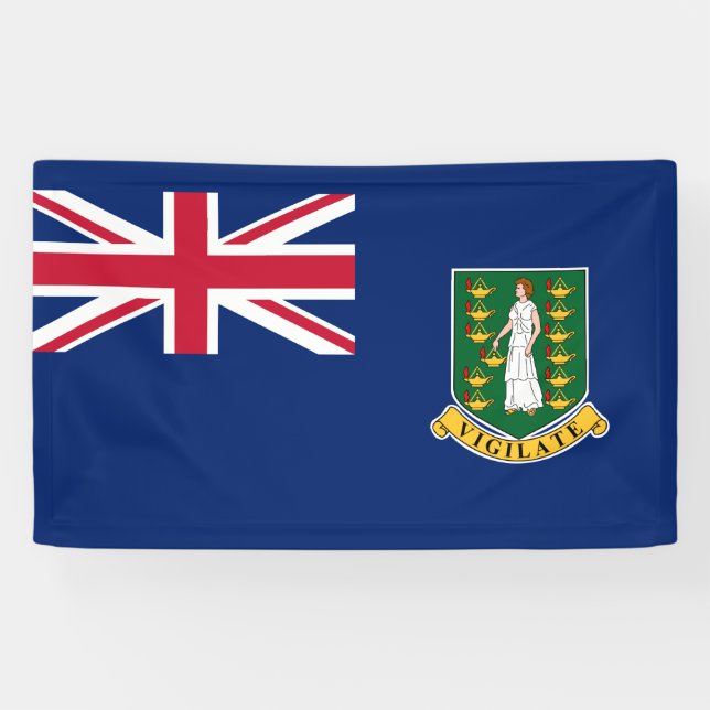 Lona Bandera de las Islas Vírgenes Británicas (Horizontal)