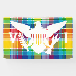 Lona Bandera de las Islas Vírgenes de Estados Unidos (B