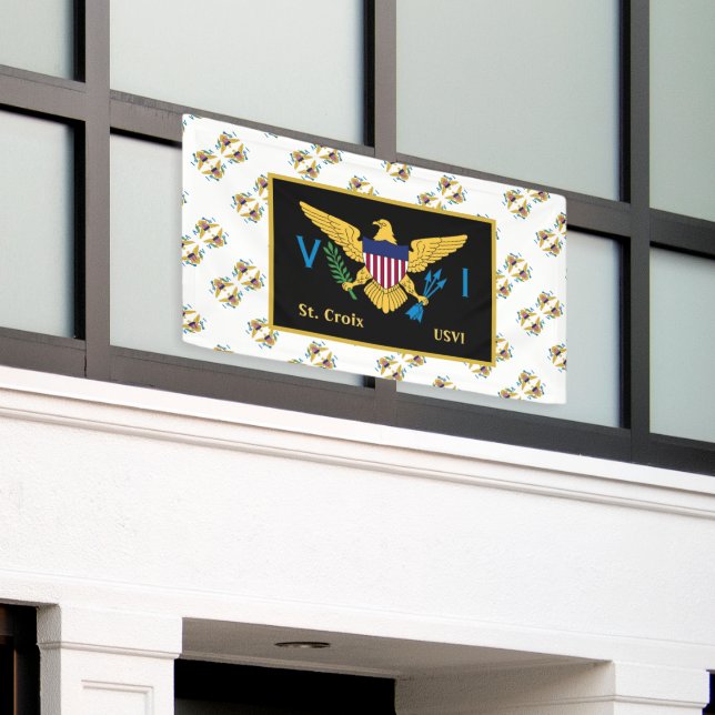 Lona Bandera de las Islas Vírgenes de los Estados Unido (Edificio exterior)