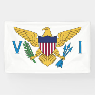 Lona Bandera de las Islas Vírgenes de los Estados Unido