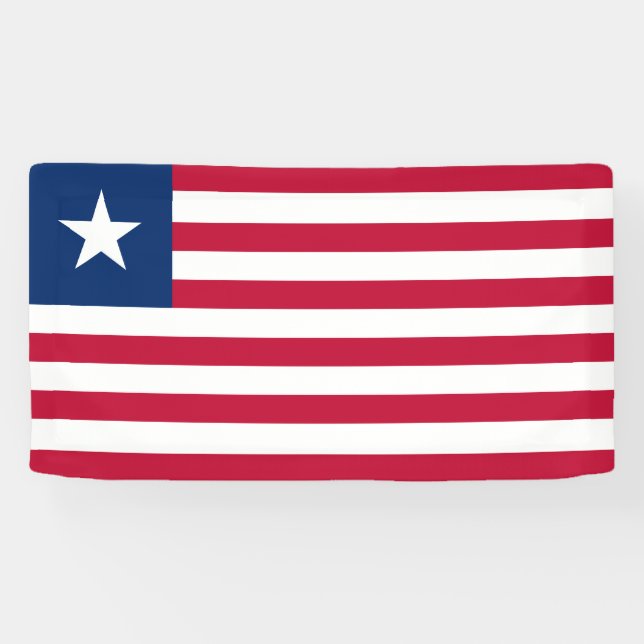 Lona Bandera de Liberia (Horizontal)