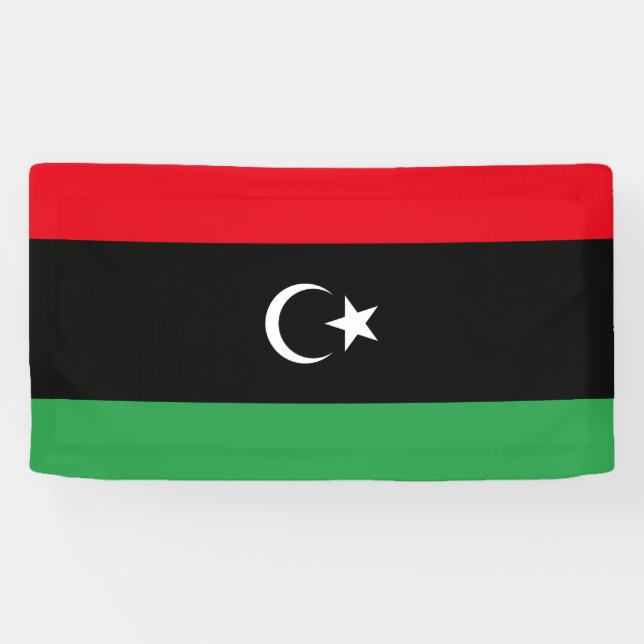 Lona Bandera de Libia (Horizontal)