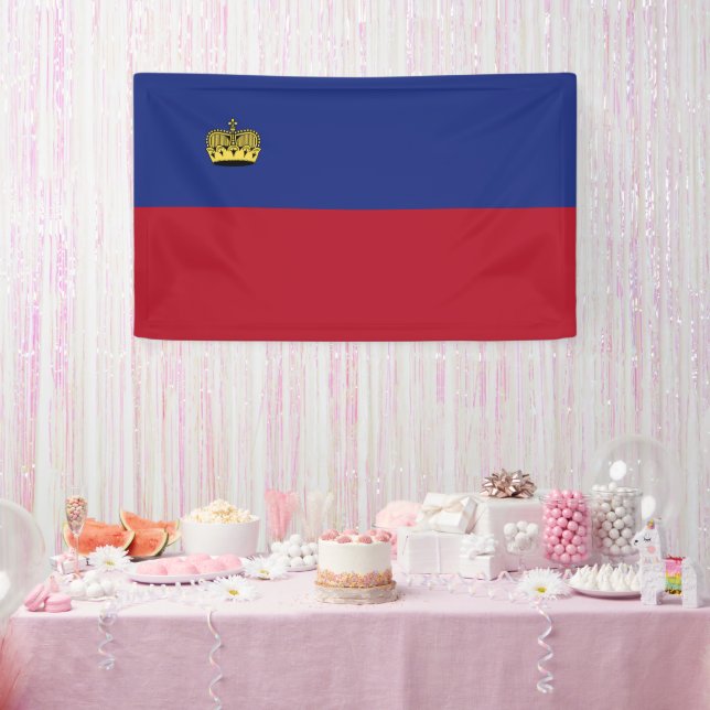Lona Bandera de Liechtenstein (Fiesta)