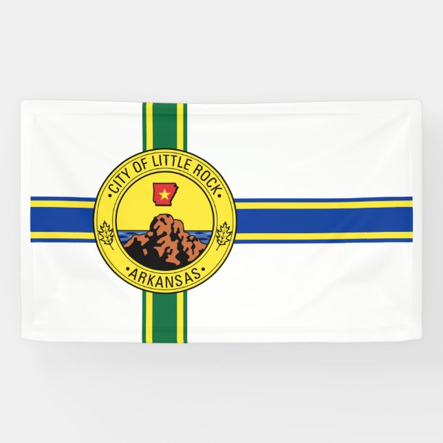 Lona Bandera de Little Rock (Arkansas) (Horizontal)