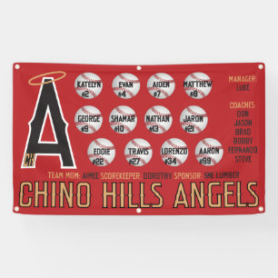 Lona Bandera de los ángeles de Chino Hills