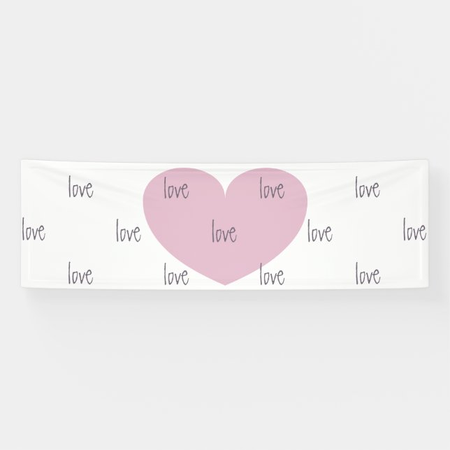 Lona Bandera de los CORAZONES y del AMOR - la (Horizontal)