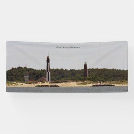 Lona bandera de los faros de Cape Henry