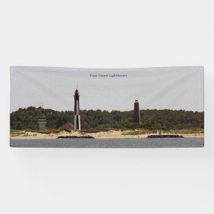 Lona bandera de los faros de Cape Henry