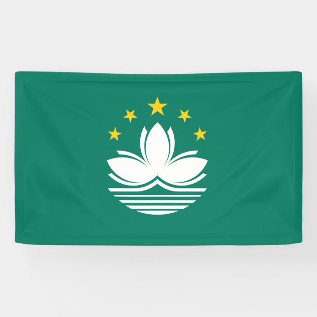 Lona Bandera de Macao (Horizontal)