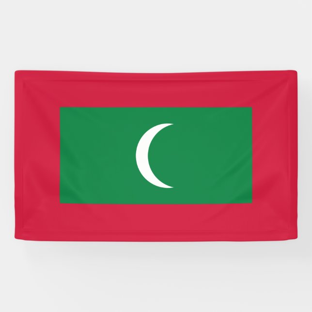 Lona Bandera de Maldivas (República de Maldivas) (Horizontal)