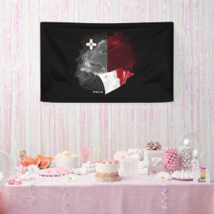 Lona bandera de Malta