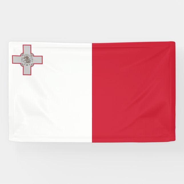 Lona Bandera de Malta (Horizontal)