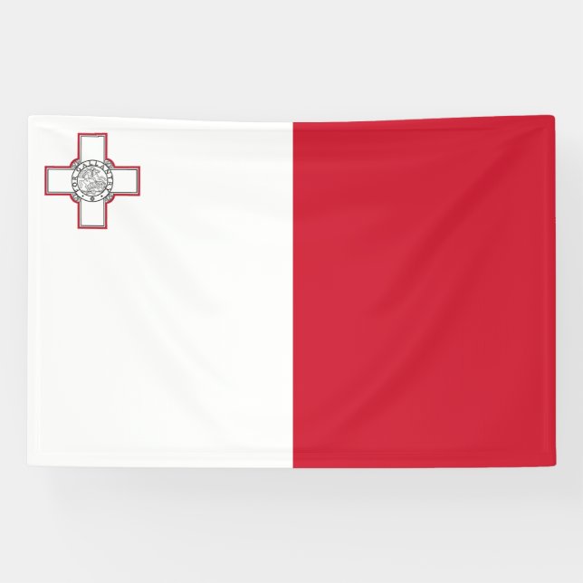 Lona Bandera de Malta (Horizontal)