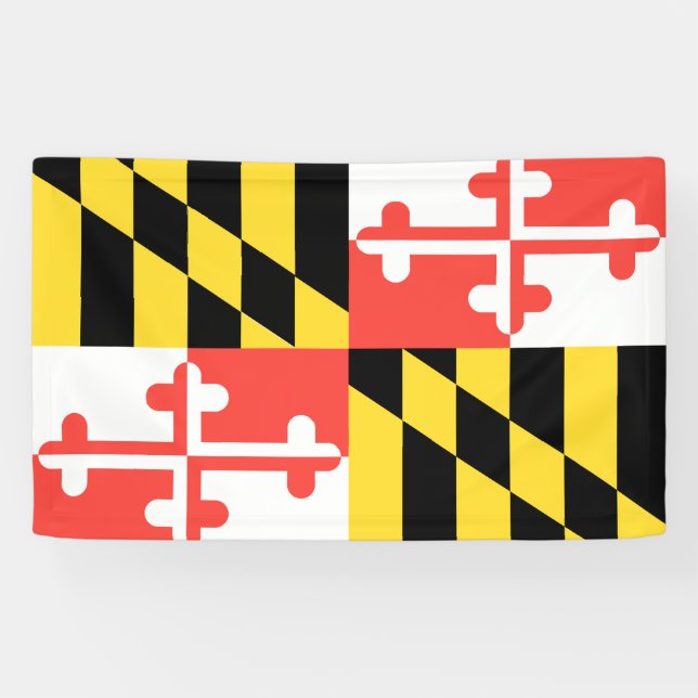Lona Bandera de MARYLAND - (Horizontal)