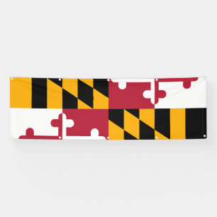 Lona Bandera de Maryland State Decoración Elegante