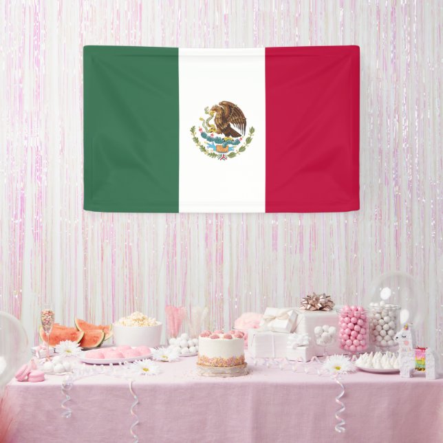 Lona Bandera de México (Fiesta)