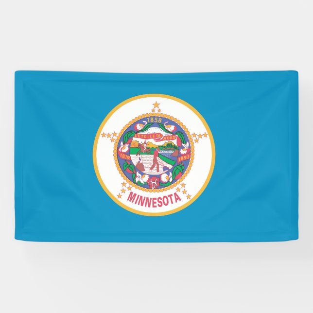 Lona Bandera de MINNESOTA - (Horizontal)