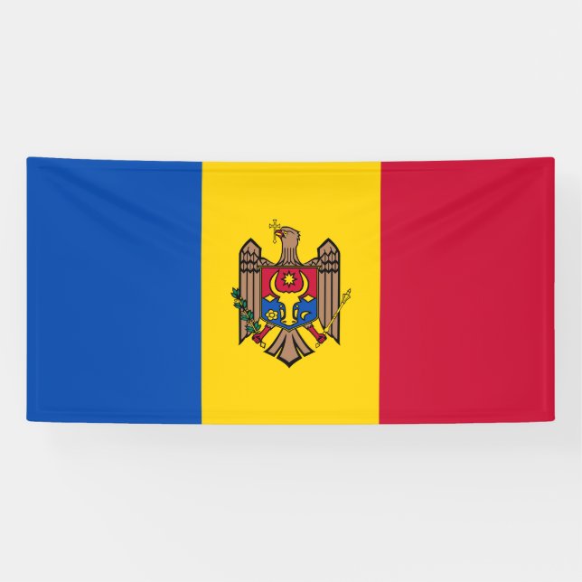 Lona Bandera de Moldavia (Horizontal)