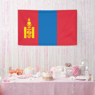 Lona Bandera de Mongolia