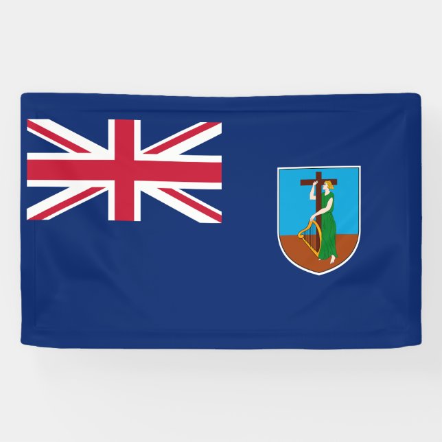 Lona Bandera de Montserrat (Horizontal)