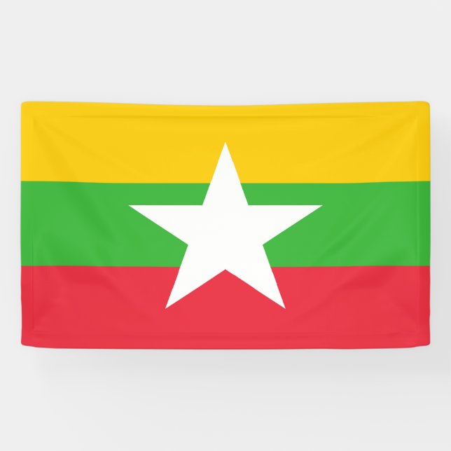 Lona Bandera de Myanmar (Horizontal)