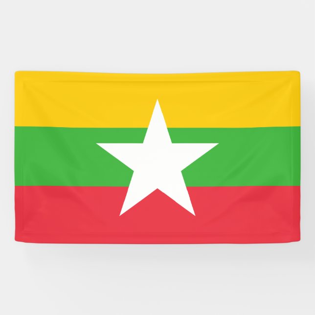 Lona Bandera de Myanmar (Birmania) (Horizontal)