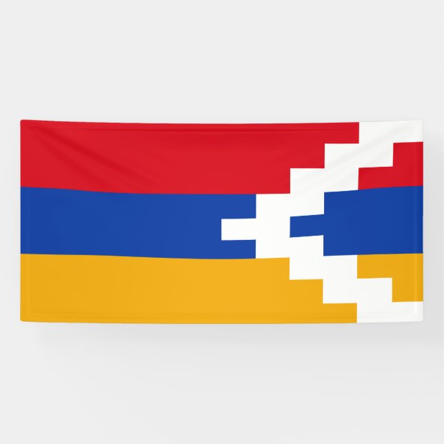 Lona Bandera de Nagorno Karabakh (Horizontal)
