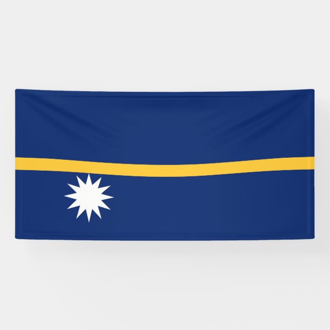 Lona Bandera de Nauru (Horizontal)