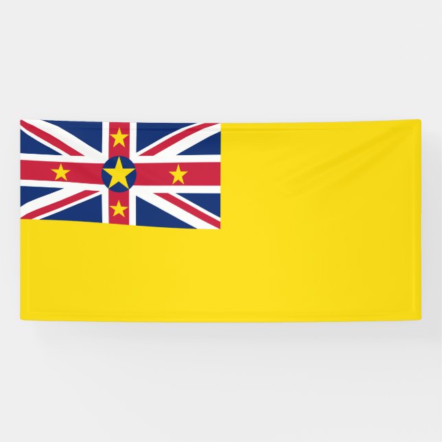 Lona Bandera de Niue (Horizontal)