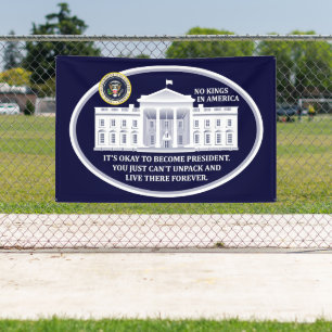 Lona Bandera de No Kings in America