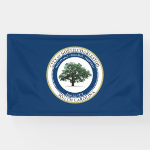 Lona Bandera de North Charleston (Carolina del Sur)