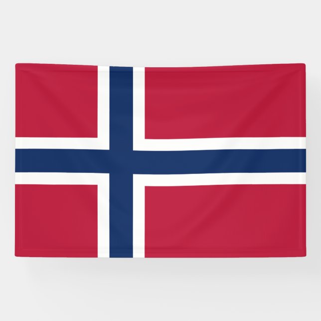 Lona Bandera de Noruega (Horizontal)