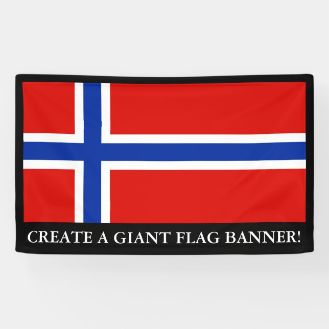 Lona Bandera de Noruega (Horizontal)