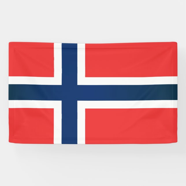 Lona Bandera de Noruega (Horizontal)