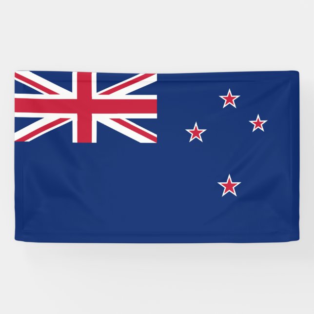 Lona Bandera de Nueva Zelanda (NZ) (Horizontal)