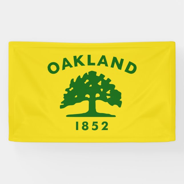 Lona Bandera de Oakland (California) (Horizontal)