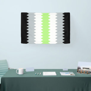 Lona Bandera de orgullo Agender abstracta Groovy Boho Z